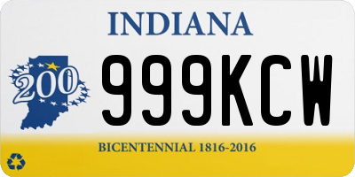 IN license plate 999KCW