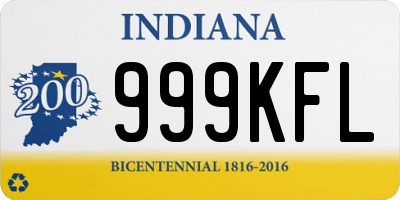 IN license plate 999KFL