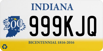 IN license plate 999KJQ