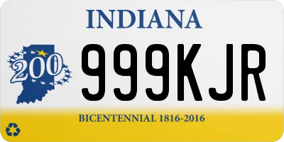 IN license plate 999KJR