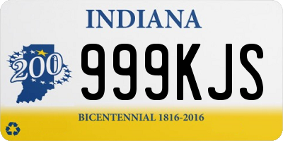 IN license plate 999KJS