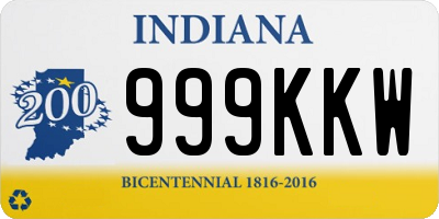 IN license plate 999KKW