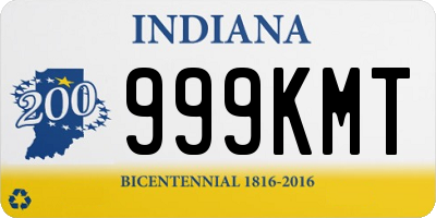 IN license plate 999KMT