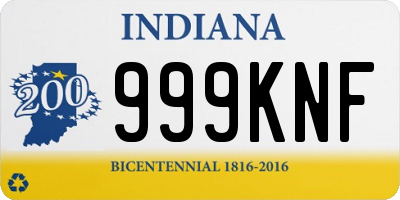 IN license plate 999KNF