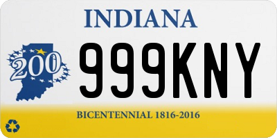 IN license plate 999KNY