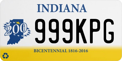 IN license plate 999KPG