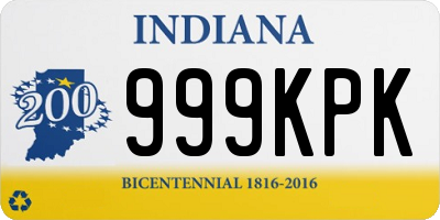 IN license plate 999KPK