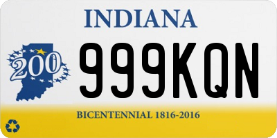 IN license plate 999KQN