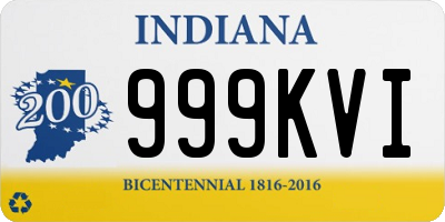 IN license plate 999KVI