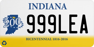 IN license plate 999LEA