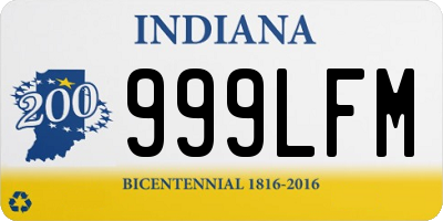 IN license plate 999LFM