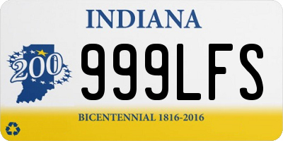 IN license plate 999LFS