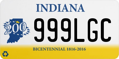 IN license plate 999LGC