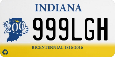 IN license plate 999LGH