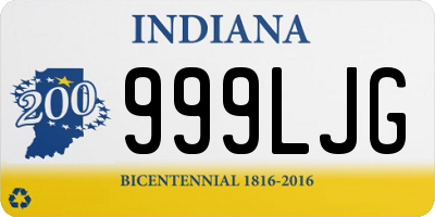 IN license plate 999LJG