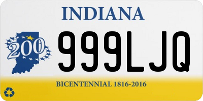 IN license plate 999LJQ