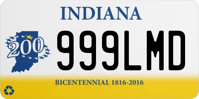 IN license plate 999LMD