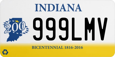 IN license plate 999LMV