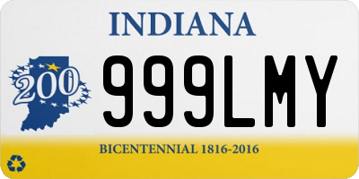 IN license plate 999LMY