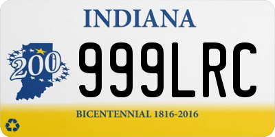 IN license plate 999LRC