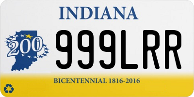 IN license plate 999LRR