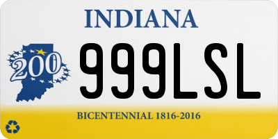 IN license plate 999LSL