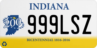IN license plate 999LSZ