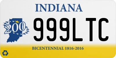 IN license plate 999LTC