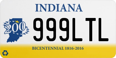 IN license plate 999LTL