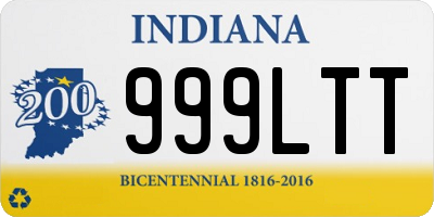 IN license plate 999LTT