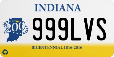 IN license plate 999LVS