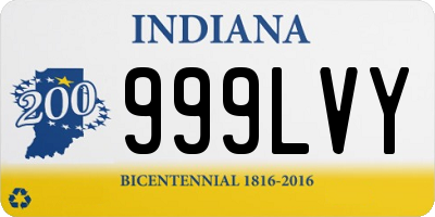 IN license plate 999LVY