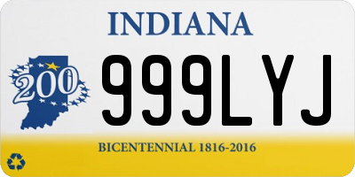 IN license plate 999LYJ