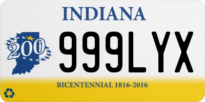 IN license plate 999LYX