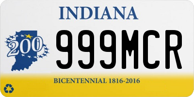 IN license plate 999MCR