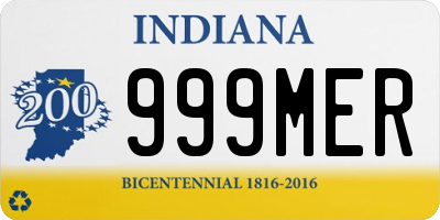 IN license plate 999MER