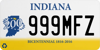 IN license plate 999MFZ