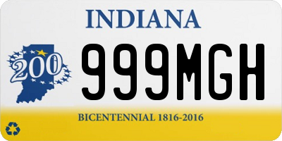 IN license plate 999MGH