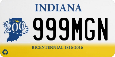 IN license plate 999MGN