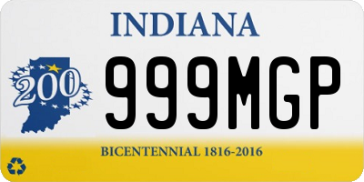IN license plate 999MGP