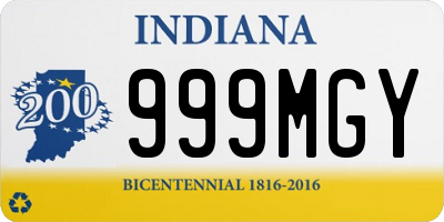 IN license plate 999MGY