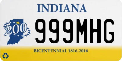 IN license plate 999MHG