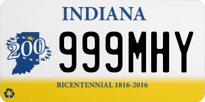 IN license plate 999MHY