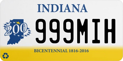 IN license plate 999MIH