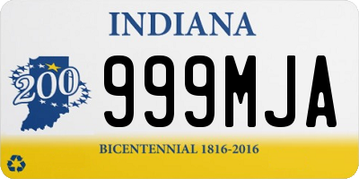 IN license plate 999MJA