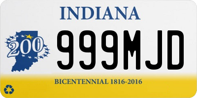 IN license plate 999MJD
