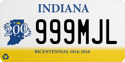 IN license plate 999MJL