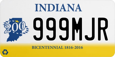 IN license plate 999MJR