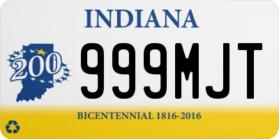 IN license plate 999MJT