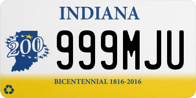 IN license plate 999MJU